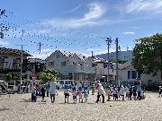 盆踊り始まりました。